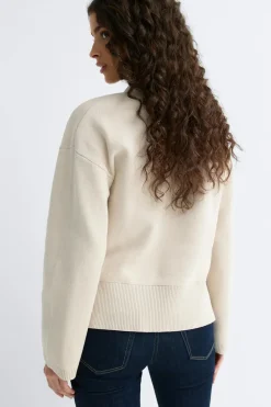 Asymmetric knitted cardigan