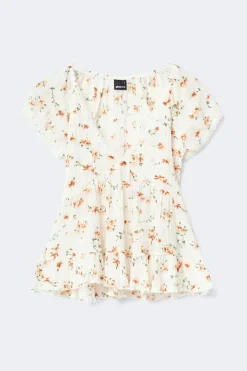 Babydoll lace detail top