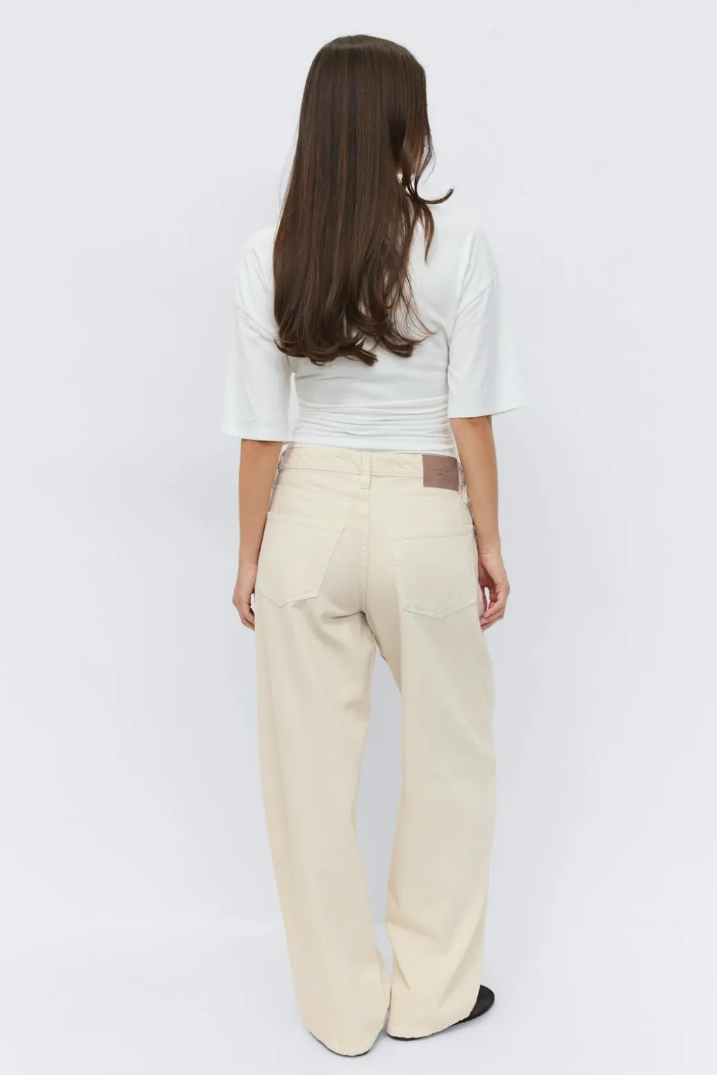 Baggy-crush jeans