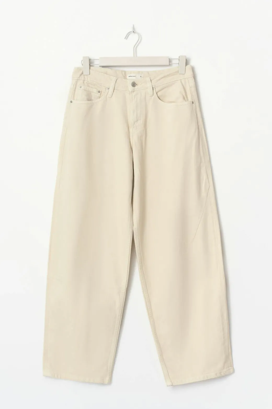 Baggy-crush jeans