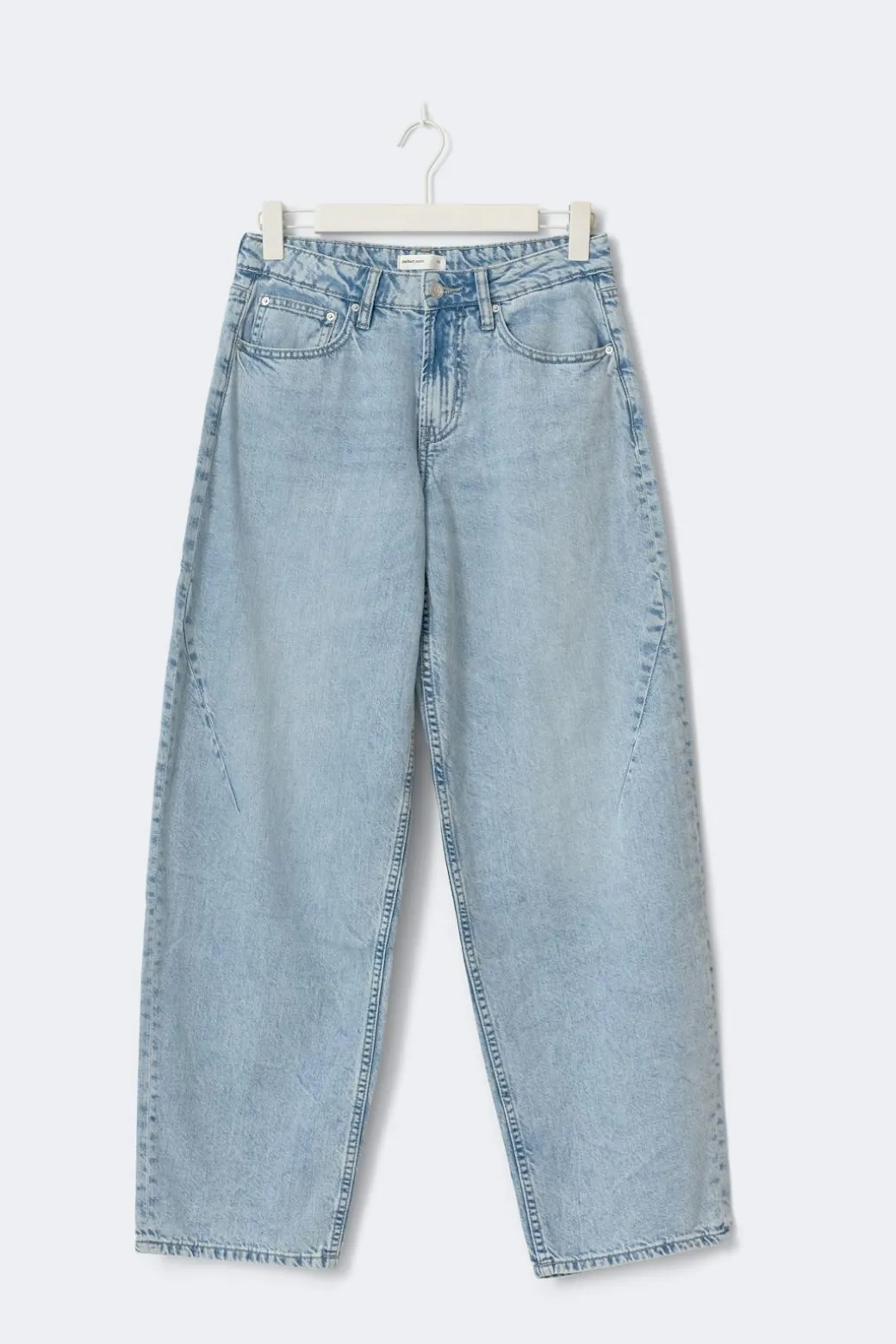 Baggy-crush petite jeans