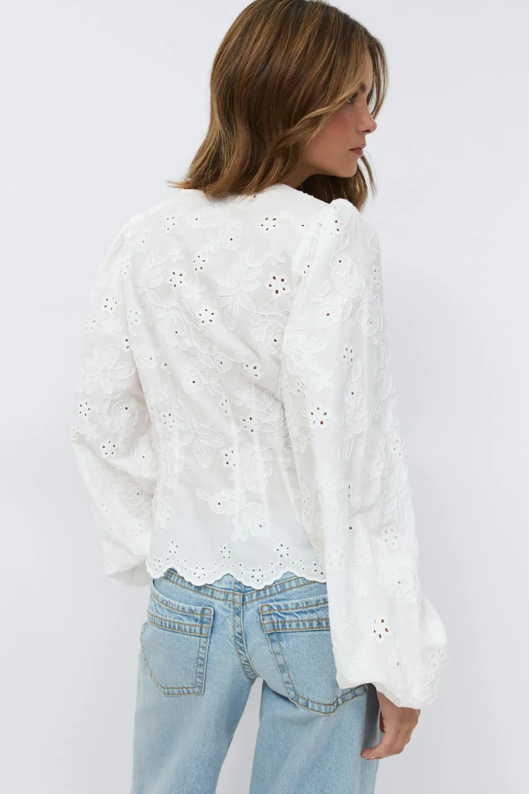 Balloon sleeve blouse