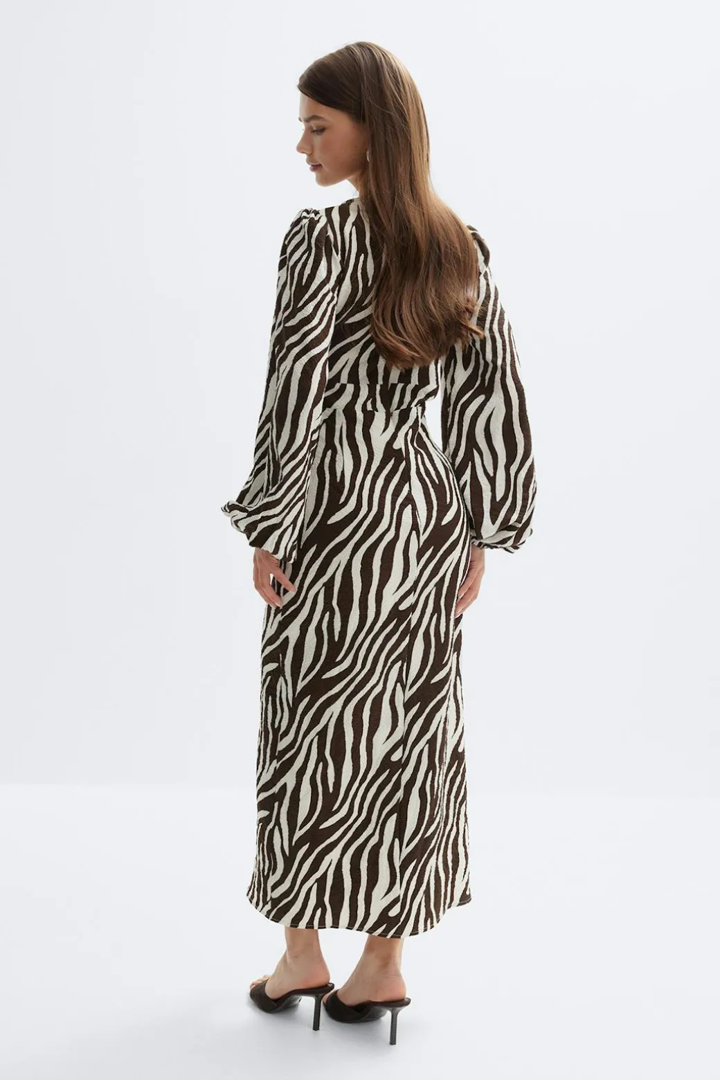 Balloon sleeve dress