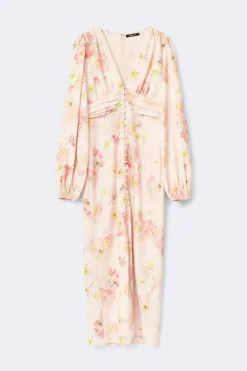 Balloon sleeve dress