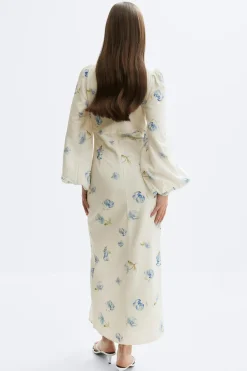 Balloon sleeve dress