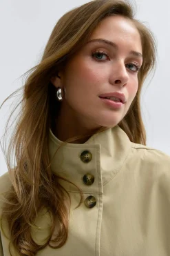 14+ belted trench cape