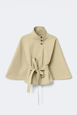 14+ belted trench cape