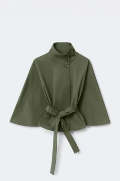 14+ belted trench cape