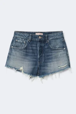 Blue crush denim shorts