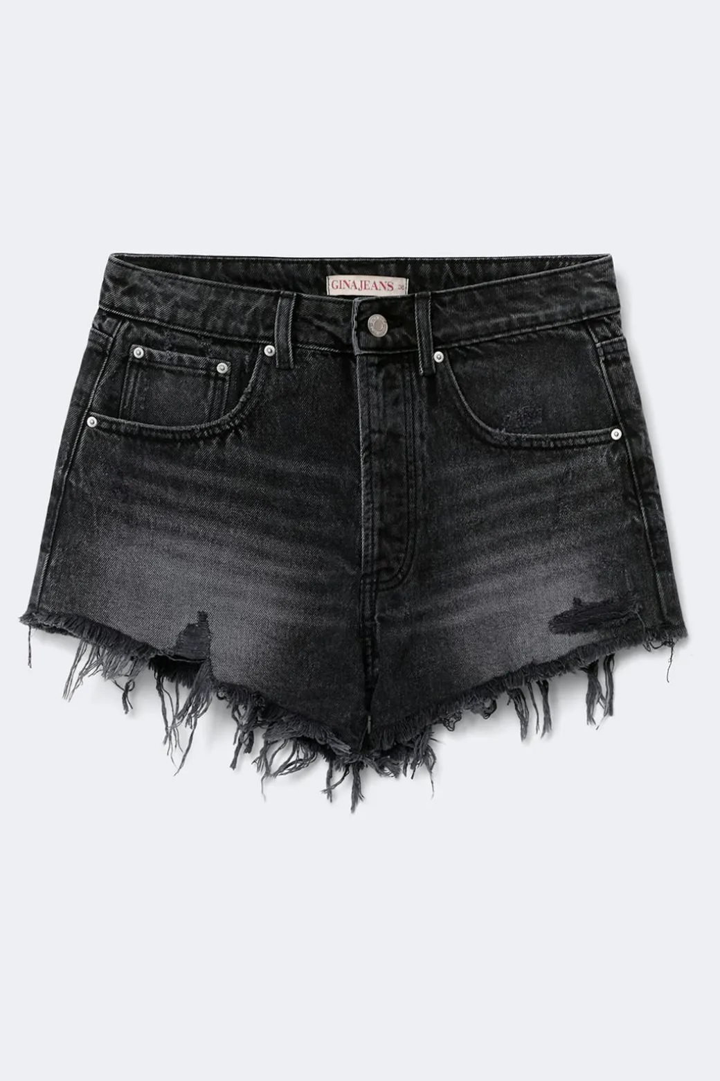 Blue crush denim shorts