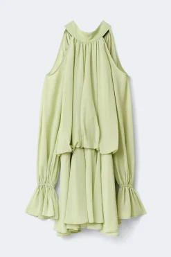 Boho chiffon mini dress