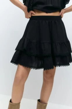 Boho mini skirt