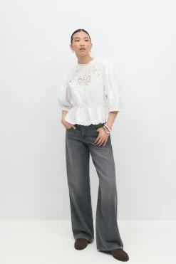 Boho peplum blouse