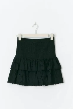 Broderie anglaise mini skirt