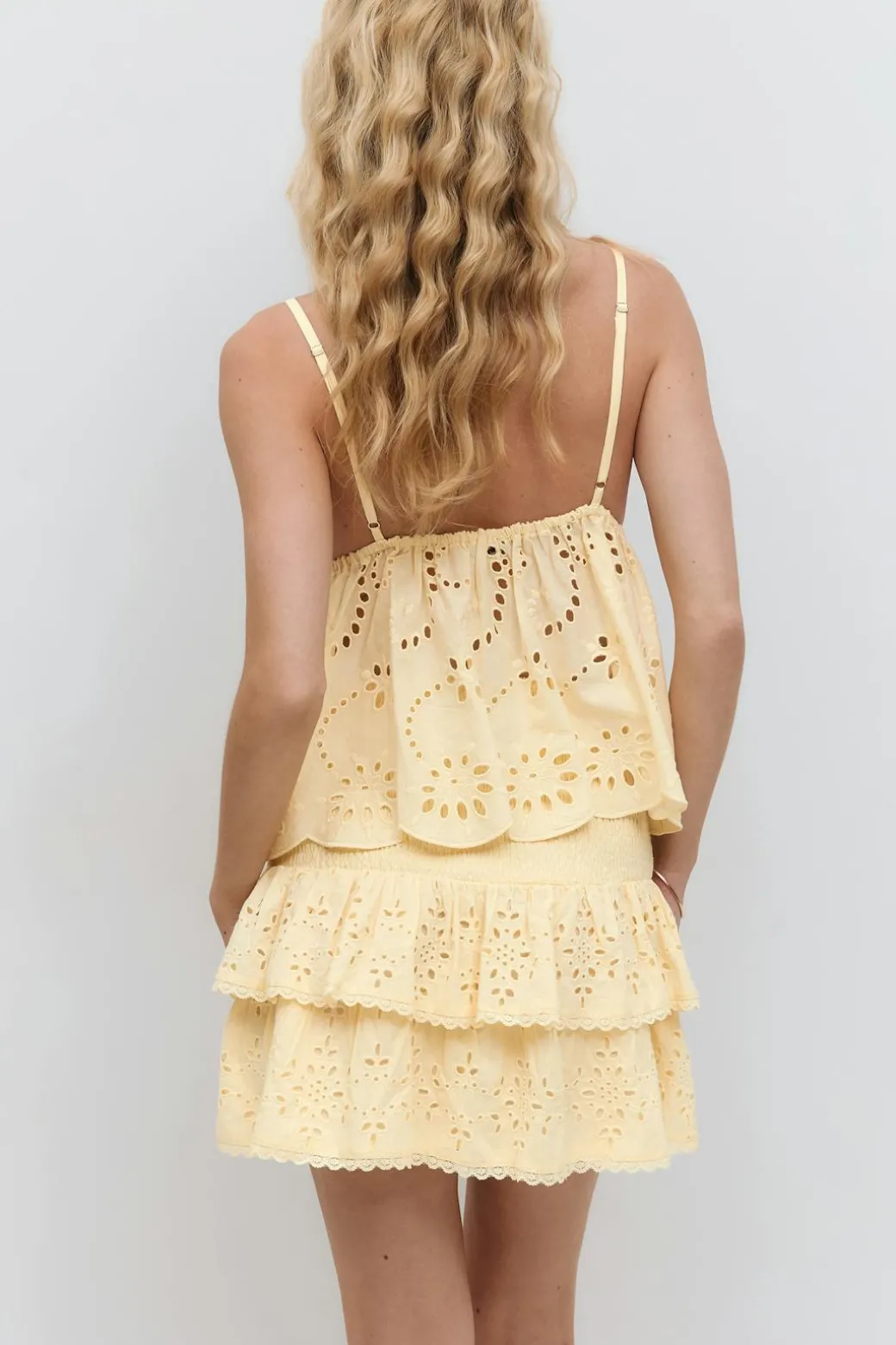 Broderie anglaise mini skirt