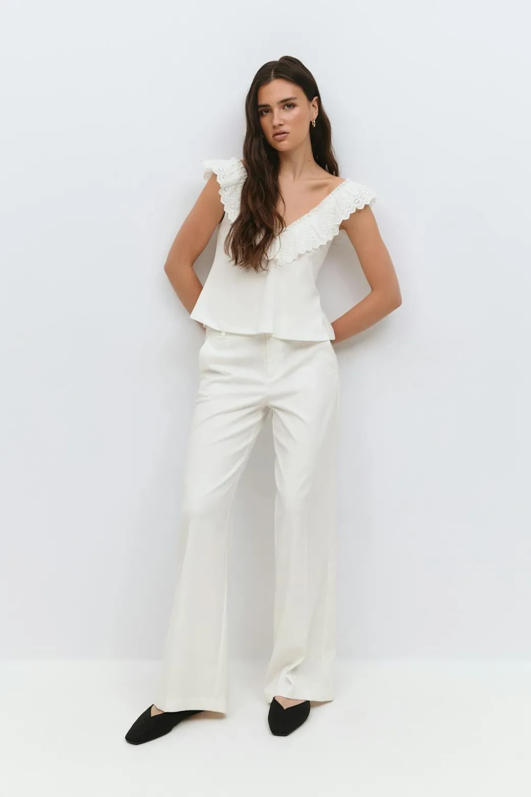 Broderie anglaise singlet