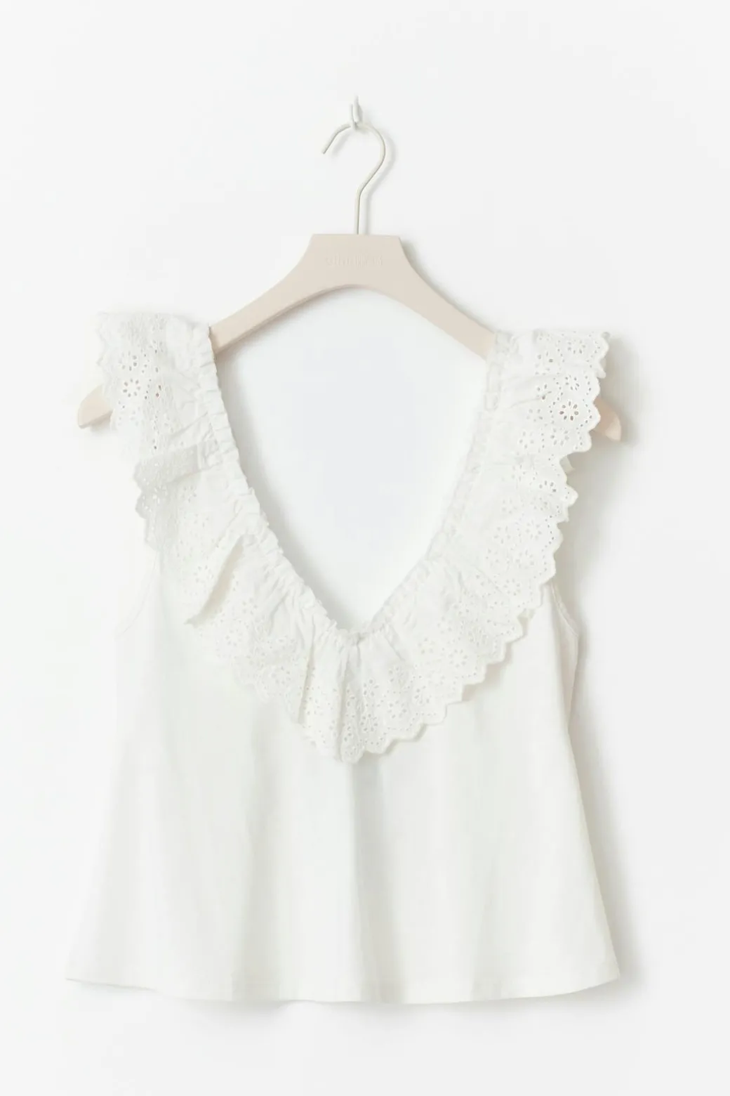 Broderie anglaise singlet