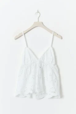 Broderie anglaise singlet