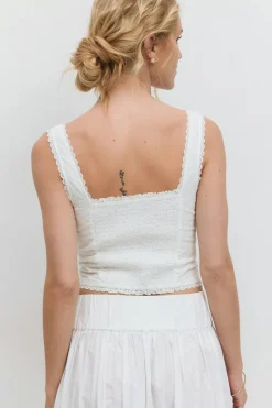 Broderie anglais top