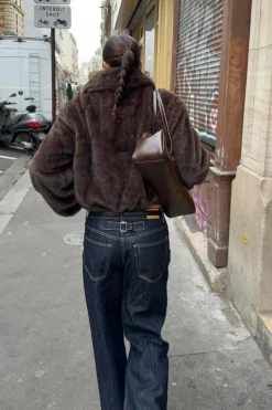 Buckle baggy jeans