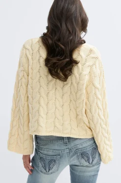 14+ cable knitted sweater
