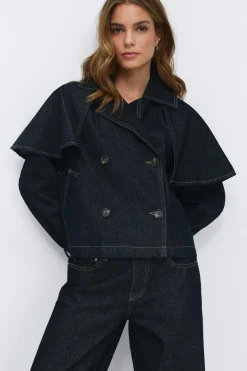 Cape denim trench