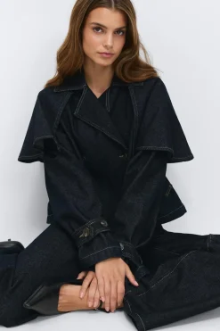 Cape denim trench