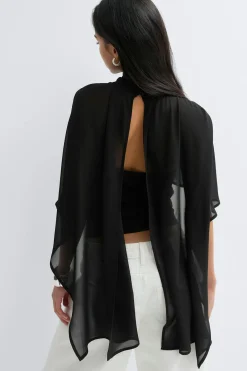 Chiffon cape top