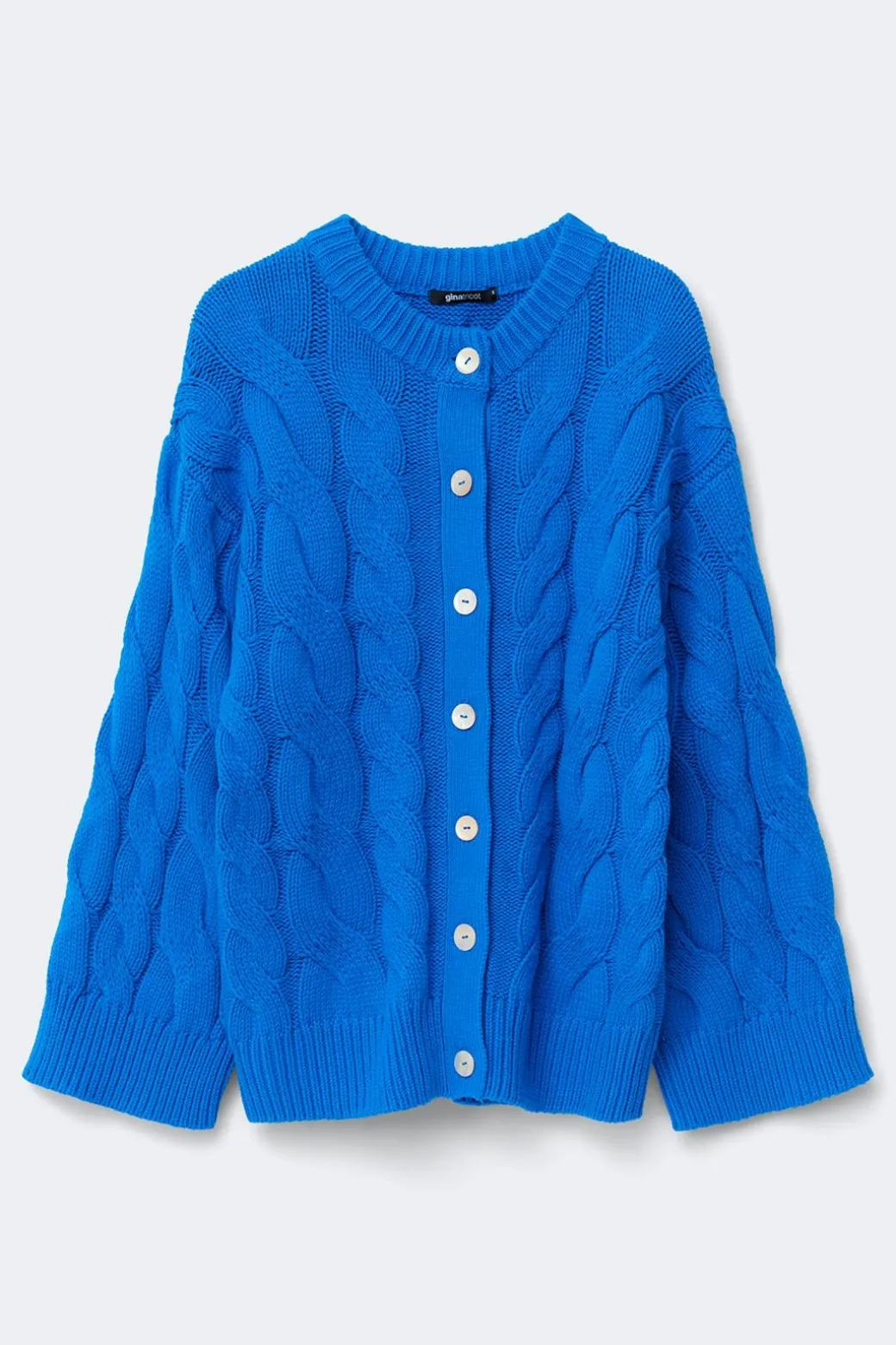 Chunky knitted cable cardigan