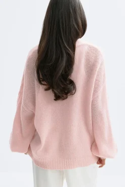 Chunky knitted cardigan