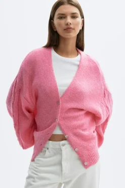 Chunky knitted cardigan