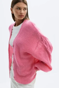 Chunky knitted cardigan