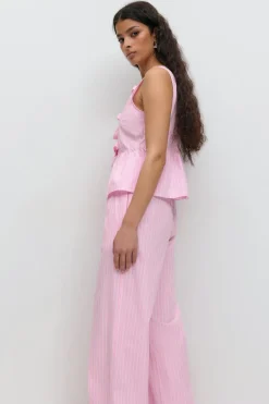 Cotton poplin trousers
