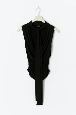 Cowlneck scarf top