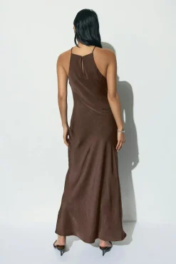 Crinkle maxi dress