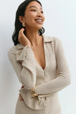Crochet collar dress