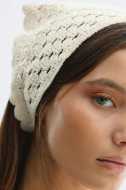 Crochet head scarf