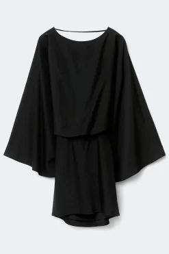 Draped back mini dress