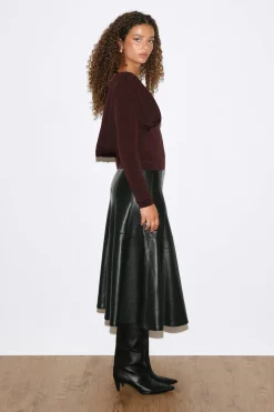 Draped back top
