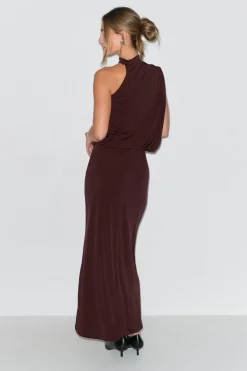 Draped maxi dress