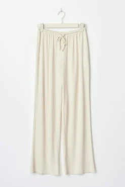 Drawstring wide trousers
