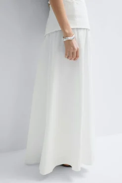 Dropped waist skirt