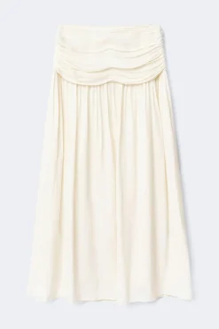 Dropped waist skirt