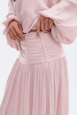 Dropped waist skirt