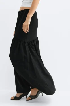 Dropped waist skirt