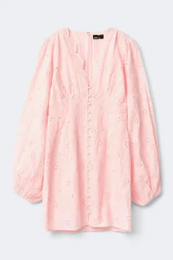 Embroidered mini dress