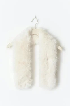 Faux fur plush scarf