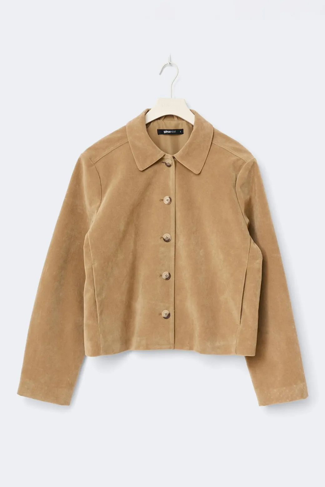 Faux suede short jacket