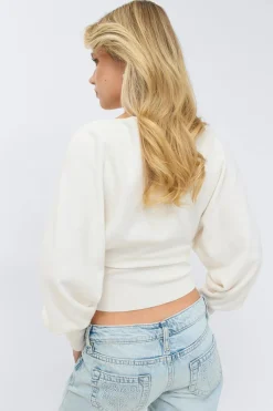 14+ fitted wrap sweater