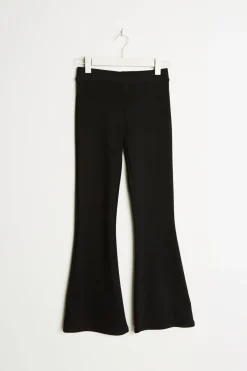 Flare petite jersey trousers